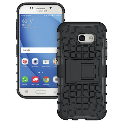 

Fivice Samsung A5 2017 Case TPU anti-fall tire pattern back clip bracket phone case