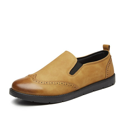

Mens Slip-On leather shoes British casual shoes