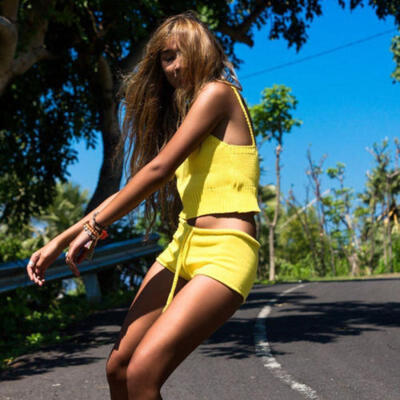 

Sexy Summer Women Casual Tank Tops Vest Blouse Sleeveless Crop Tops NEW AU
