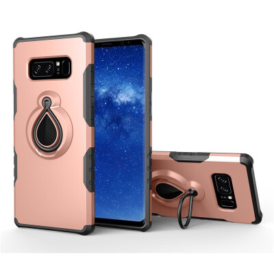 

Fivice Samsung Galaxy NOTE8 Case TPU Water Drop Ring Stand Car Power Magnetic Drop-proof Phone Case
