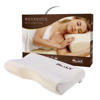 

MLILY cervical memory pillow slow rebound space memory cotton pillow pillow core neck pillow T2 two-way neck charcoal