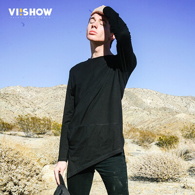 

Wei Xiu (viishow) Sleeve Long Sleeve T-Shirt Male Black Men's Long Shirt Long t Recipient TC1179171 Black
