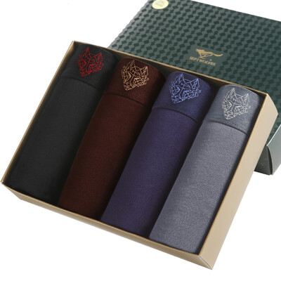 

Jingdong Supermarket seven wolves men&39s underwear male orchid gluing bright tendons net color angle pants 4 boxed L