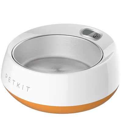 

Xiaopei petkit stainless steel weighing smart food bowl in the large dog Jinmaosamo large pet dog bowl coral orange