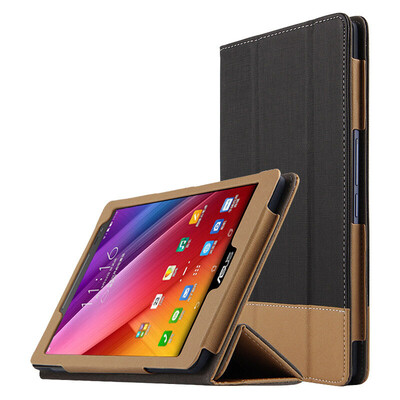 

Прохладный Le Feng ASUS ZenPad Z380 три раза кожаный защитный рукав / держатель кобура Asus ZenPad Z380 таблетки защитной оболочки 8 дюймов заклинание цвет шаблон - черный