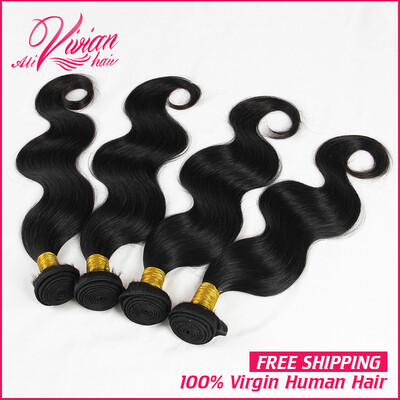 

7A Brazilian Virgin Hair Body Wave 4 Bundles Brazilian Body Wave Unprocessed Brazilian Hair Weave Bundles Human Hair Weave