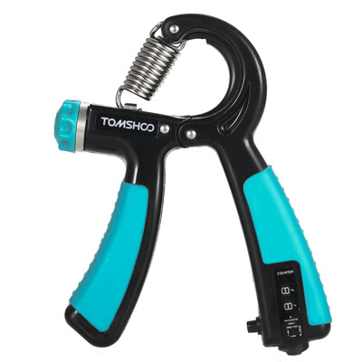 

TOMSHOO Hand Grip Strengthener Hand Strength Trainer Exerciser Gripper with Counter 22-88lbs Adjustable Resistance