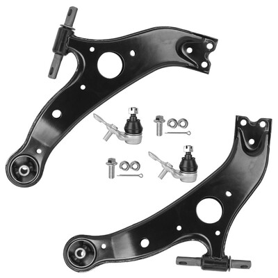 

4pc 2 Front Lower Left Right Control Arm MS86170 MS86169 2 Lower Ball Joints K90346 K90347 for 2004-2010 Toyota Sienna