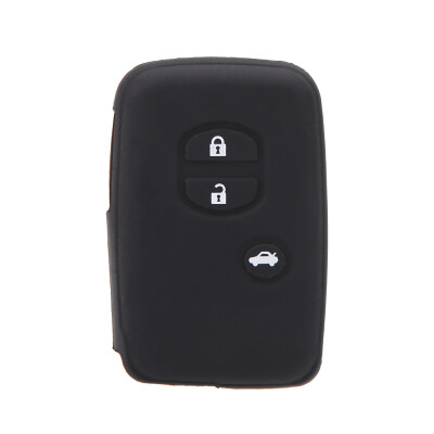 

Silicone Skin Car Remote Fob Shell Key Holder Case Cover for Toyota Land Cruiser Prado2010 3 Buttons