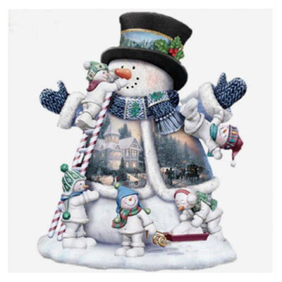 

UpperX Full Diamond 5D DIY Diamond Painting Christmas snowman Embroidery Cross Stitch Mosaic Painting Home Decor