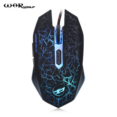 

Warwolf Q7 Gaming Mouse Adjustable DPI with Colorful LED Light