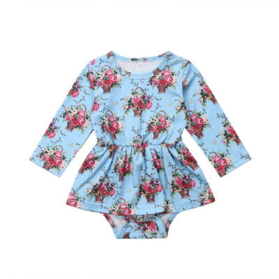 

Newborn Kids Baby Girl Floral Romper Dress Jumpsuit Clothes Outfits Autumn US