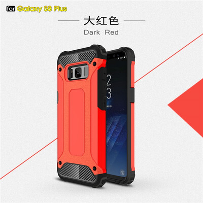 

Fivice Samsung Galaxy S8 plus case Luxury Silicone Diamond Armor PC Hard Shell Phone Case