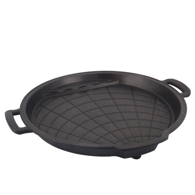 

South Korea imported baking pan pork barbecue dish family outdoor camping barbecue fried pan Korean non-smoking non-stick pan barbecue dish MG-105