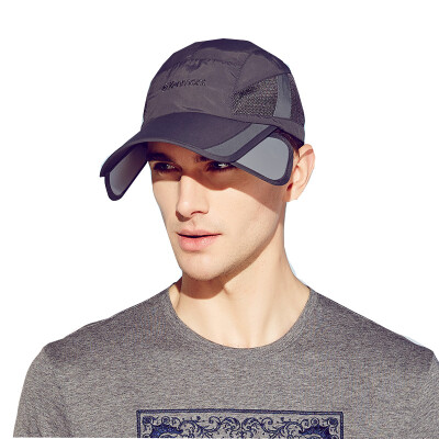 

Jingdong Supermarket] Kammont (Kenmont) km-3123 hat summer male sun sun shade expansion baseball cap dark gray