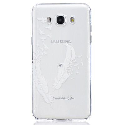 

Feather Dress girl Pattern Soft Thin TPU Rubber Silicone Gel Case Cover for SAMSUNG Galaxy J7 2016J710