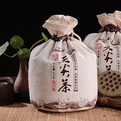 

Premium Tian Jian Heavenly Tips HuNan Anhua Tianjian Dark Tea in Cotton Bag 500g