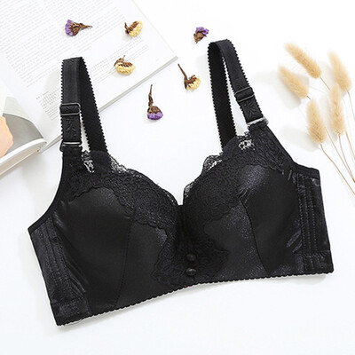 

LAXJOY Langyue 2018 sexy ladies bra gathered on the adjustable underwear LNWX189393 black 36