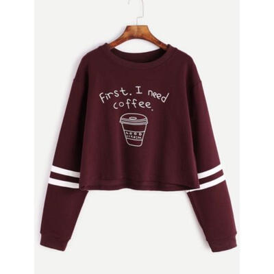 

UK Women Long Sleeve Hoodie Sweatshirt Sweater Casual Hooded Coat Pullover Tops