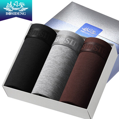 

BOSIDENG BJK78005-2 men&39s underwear flat underwear men&39s cotton 3 mixed color equipment