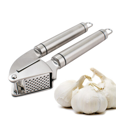 

Garlic Press And Peeler - Solid Stainless Steel Mincer 620009