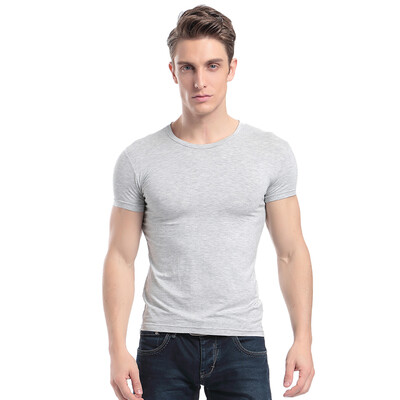 

Jingdong supermarket Langsha vest 1 piece of men&39s pure color rendering bottom vest movement stretch Slim men&39s sweater gray 180 XXL