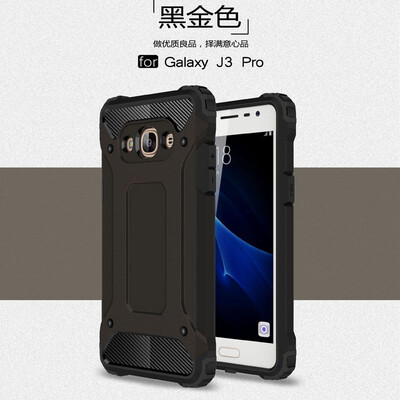 

Fivice Samsung Galaxy J3 pro case Luxury Silicone Diamond Armor PC Hard Shell Phone Case