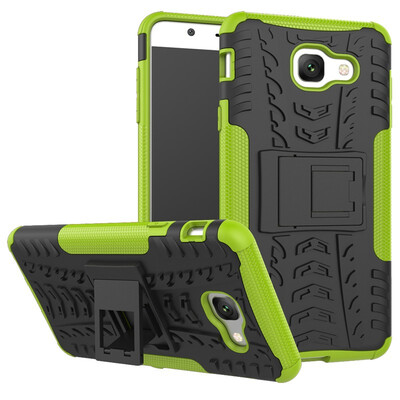 

Fivice Samsung J7 MaxG615G615F Case TPU anti-fall tire pattern back clip bracket phone case