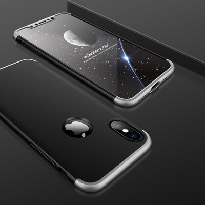 

Goowiiz Phone Case For Iphone XXsXs MaxXR Fashion Color collision 360 Degree Coverage PC Full Protection