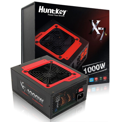 

Huntkey rated 1000W X7-1000 power supply game enthusiasts custom full module single 80A 80PLUS bronze support 4 graphics cards