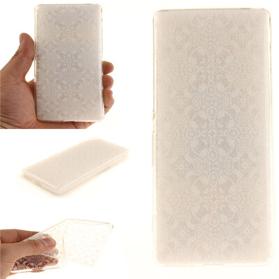 

Half white flowers Pattern Soft Thin TPU Rubber Silicone Gel Case Cover for SONY Xperia XA