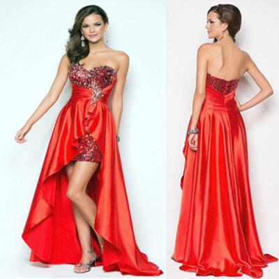 

AU Women Wedding Beaded Formal Cocktail Party Ball Gown Pageant Evening Dress