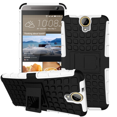 

Fivice HTC one E9 PlusE9 Case TPU anti-fall tire pattern back clip bracket phone case