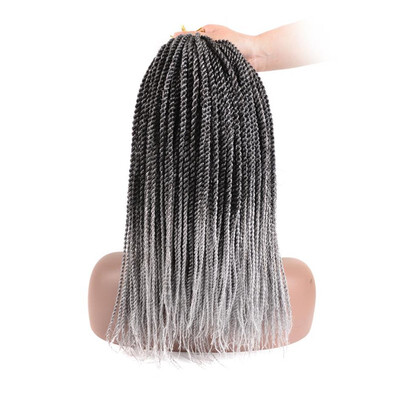 

6Packs 18inch Senegalese Twist Crochet Hair Small Havana Mambo Twist Crochet Braiding High Temperature Fiber Hair Extensions