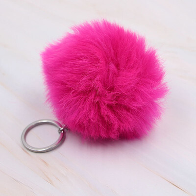 

Cute Fur Ball Keychain for Bags Pom Pom Keychain Fashion Jewelry