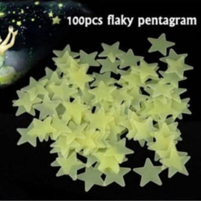 

Fashion Glow In The Dark Star Wall Stickers Star Moon Luminous Kids Room Decor