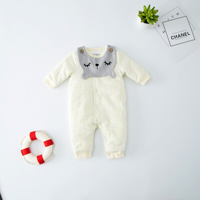 

new born babies padding jumpsuits long sleeve winter 2018 style