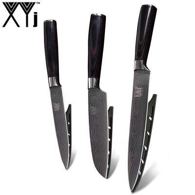 

XYj Hot Stainless Steel Knives Kitchen Knives NON Slip Handle Kitchen Accessories Tools
