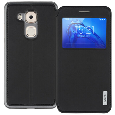 

Freeson Windows Holder Wings 5 ​​Smart Sleeve Case Phone Case for Huawei Wings 5 ​​ G9 Plus Black