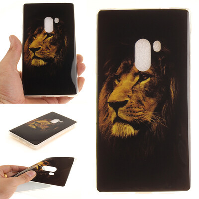 

Lions Pattern Soft Thin TPU Rubber Silicone Gel Case Cover for XIAOMI MIX