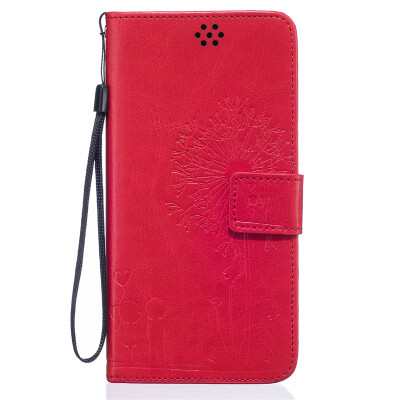 

Red Lovers and Dandelion Style Embossing Classic Flip Cover with Stand Function and Credit Card Slot for IPHONE 6/6S