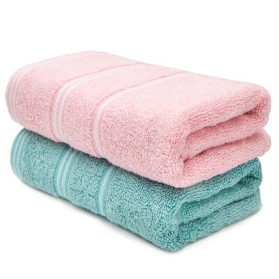 

Matt towel home textiles pure cotton plain soft suction wood language towel two red blue 90g article 32 68cm