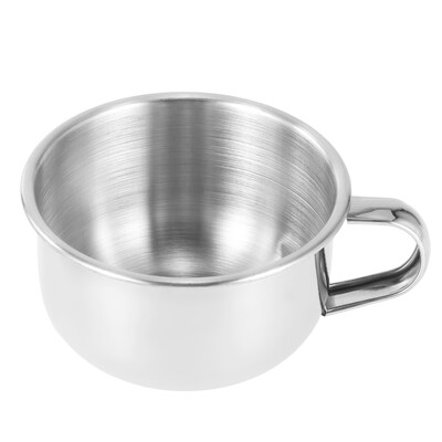 

Shaving Brush Bowl Stainless Steel Shave Cream Soap Bowl Shaving Mug Male Face Cleaning Soap Bowl