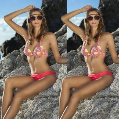 

Womens Padded Push-up Bikini Set Beach Swimsuit Bathing Suit Beachwear Swimwear