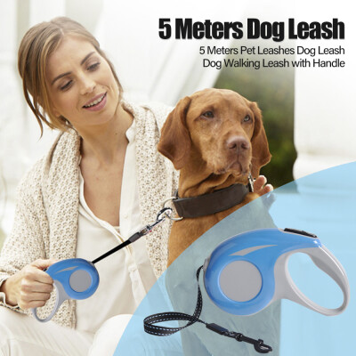 

Pet Leashes Dog Leash Dog Walking Leash with Handle Retractable 5 Meters Dog Training Leash