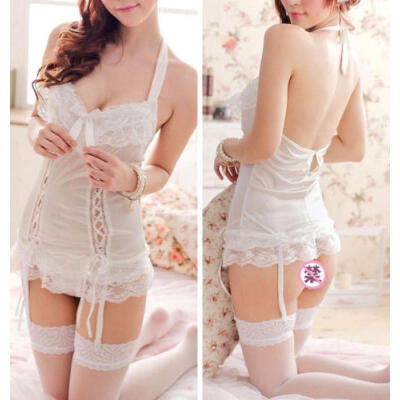 

Women Lace SexySissy Lingerie Babydoll G-String Thong Underwear Nightwear Set