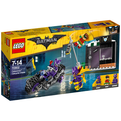 

Lego Batman киносериала 7 лет до 14 лет мотоцикла погони Catwoman 70902 Детские игрушки блоки Lego (в то время как запасы последней)