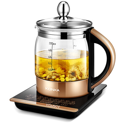 

Konka KONKA KHK-1809 (Z) Health pot pot of pot 1.8L glass electric kettle 304 stainless steel heating plate with stainless steel filter