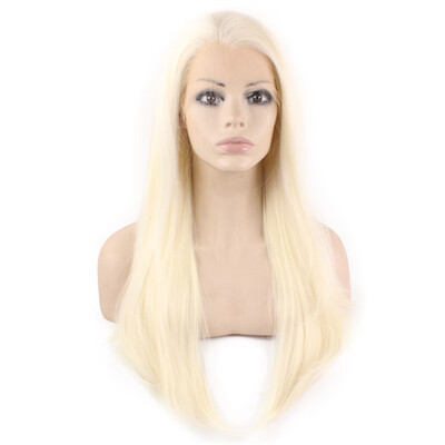 

Iwona Synthetic Hair Lace Front Long Stright light Blonde Wig