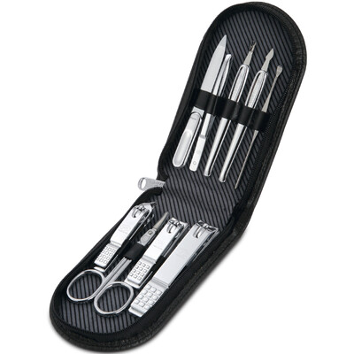 

Jingdong Supermarket 777 Nail Knife Set Nail Clamp Clamp Set 9pcs Set TS-2701YC Dark Brown